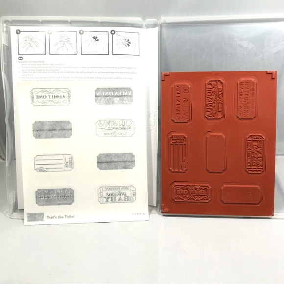 Stampin’ Up! THAT’S THE TICKET Stamps Set (8 stamps) Item 128075 - Picture 3 of 3